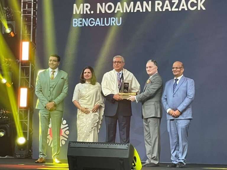 Noaman Razack Recognized with Prestigious Lifetime Achievement Award by Raymond Group