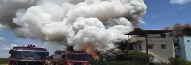 Four people dead after fire breaks out at firecracker warehouse in Karnataka