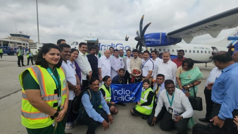 Commercial flight operations begin at Shivamogga airport in Karnataka
