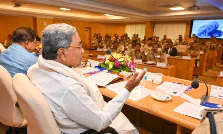 CM Siddaramaiah to senior police officers: If there is law and order, Karnataka will develop