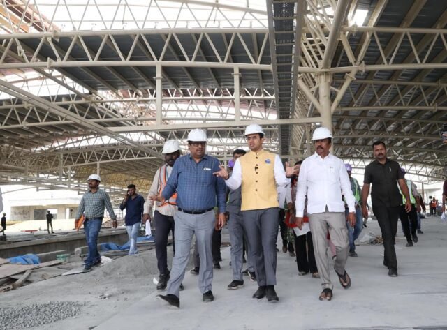 Bengaluru South MP Tejasvi Surya inspects Metro's Yellow Line, urges timely completion of work