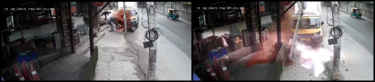 Tragic Accident in Bengaluru Caught on CCTV: No Fatalities Reported