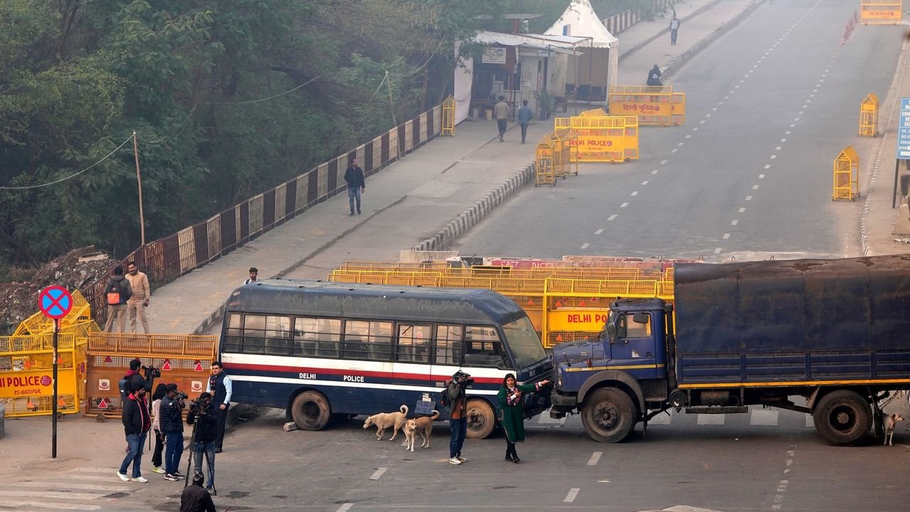 Farmers’ protest: Traffic restrictions in place at Delhi borders, security beefed up