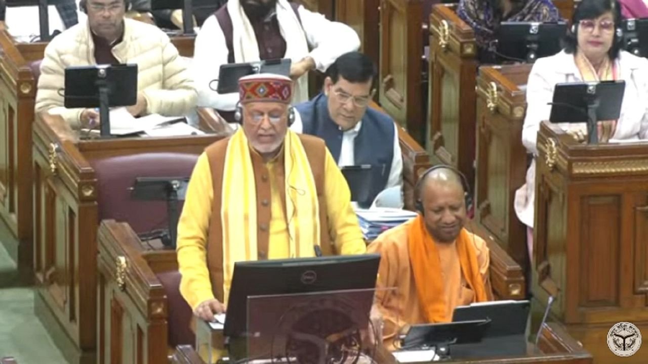 Uttar Pradesh Finance Minister Khanna tables FY25 budget in state assembly