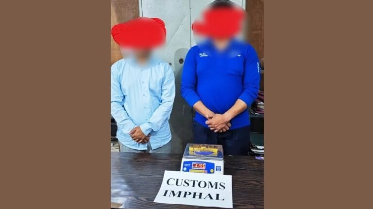 Gold biscuits worth Rs 1.99 crore seized in Imphal airport; 2 held