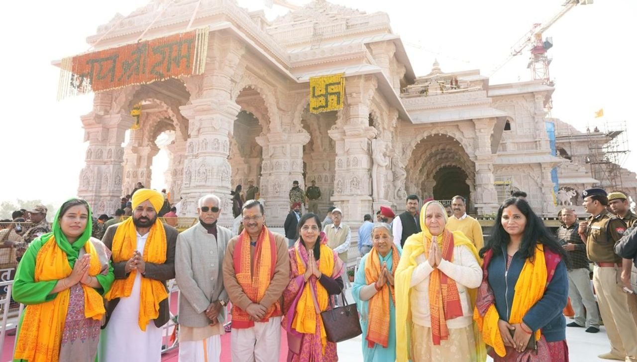 Arvind Kejriwal and Bhagwant Mann to attend special prayer service at Ram temple