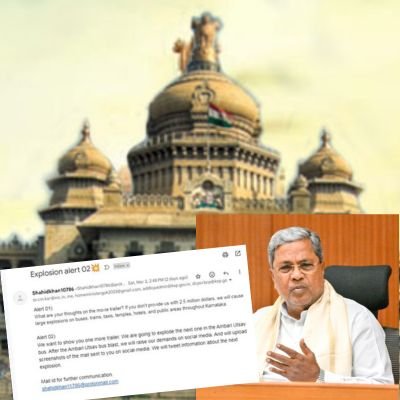 Karnataka chief minister receives bomb threat demanding Rs 207 crore in extortion