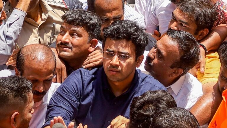 BJP MP Tejasvi Surya booked for alleged hate post on social media
