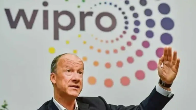 Wipro shares decline on announcement of CEO’s resignation; mcap down by Rs 2,733.62 cr