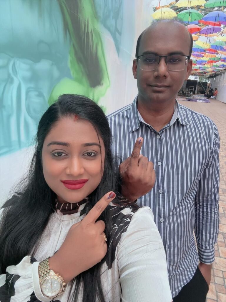 Karnataka's Health Commissioner, IAS officer D Randeep with better half.