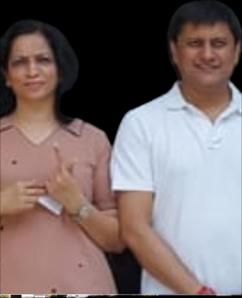 IAS officer V Manjula and IRS officer Dr. Deepak R L.