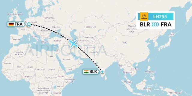 LH755 and Bangalore BLR to Frankfurt FRA Flights