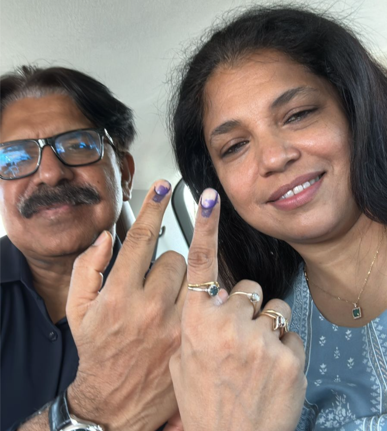 IAS officer and Additional Chief Secretary LK Ateeq with his better half.