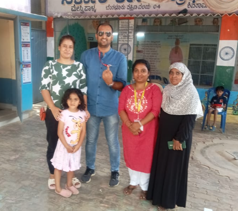 IFS officer Surya Sen with his family.
