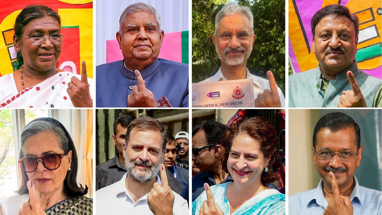 LS polls phase-6: Dignitaries, politicians, wrestlers queue up to cast vote