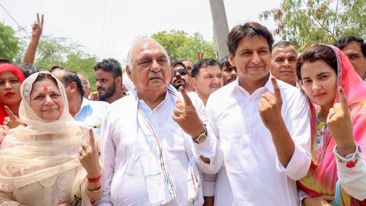 Lok Sabha polls: Haryana records 46.26% turnout till 3 pm