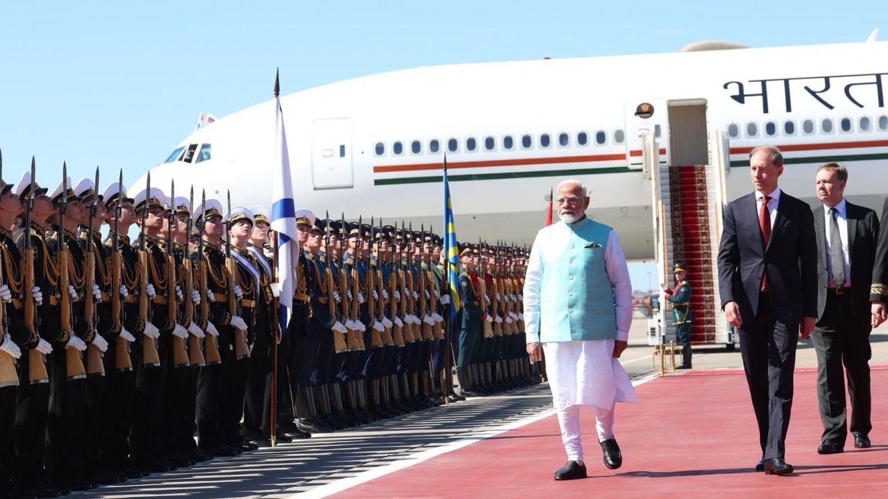 PM Modi begins visit to Russia; to hold summit talks with Putin on Tuesday