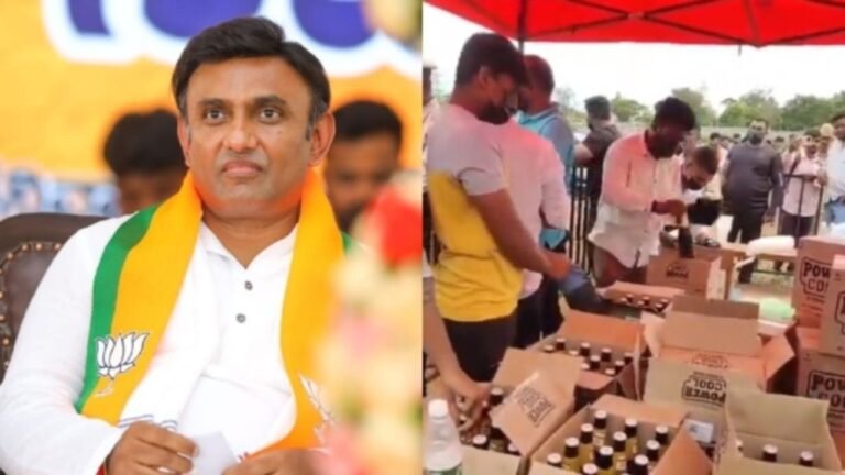 Liquor allegedly served at BJP MP K Sudhakar’s victory celebration programme; Cong targets BJP