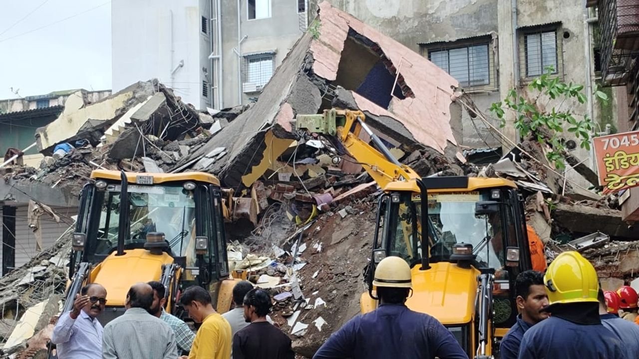 3 dead after 4-storey building collapses in Navi Mumbai; 2 rescued from under rubble