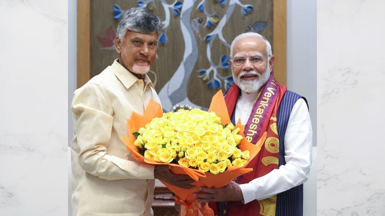 Chandrababu Naidu meets PM Modi, seeks Central govt’s support for Andhra Pradesh
