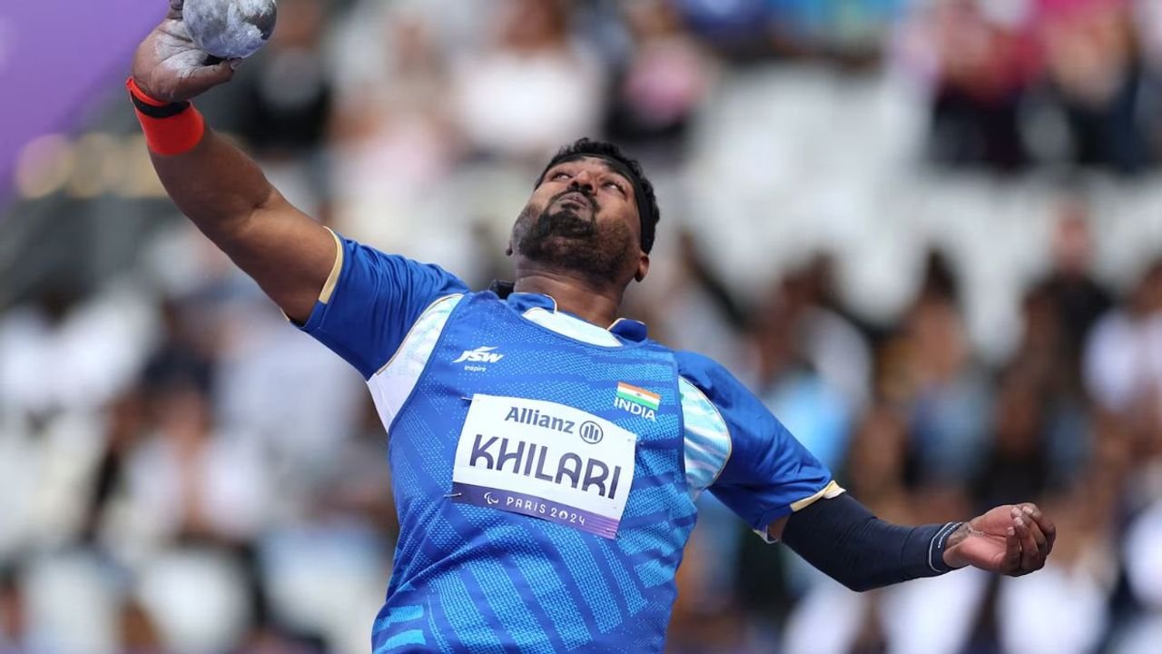 World champion Sachin Khilari wins silver in men's shot put (F46) in Paralympics