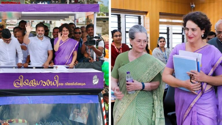 Priyanka Gandhi kicks off poll debut with massive roadshow, files nomination