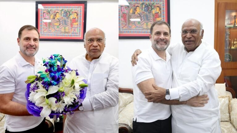 Congress leaders congratulate Kharge on completing 2 yrs as party chief
