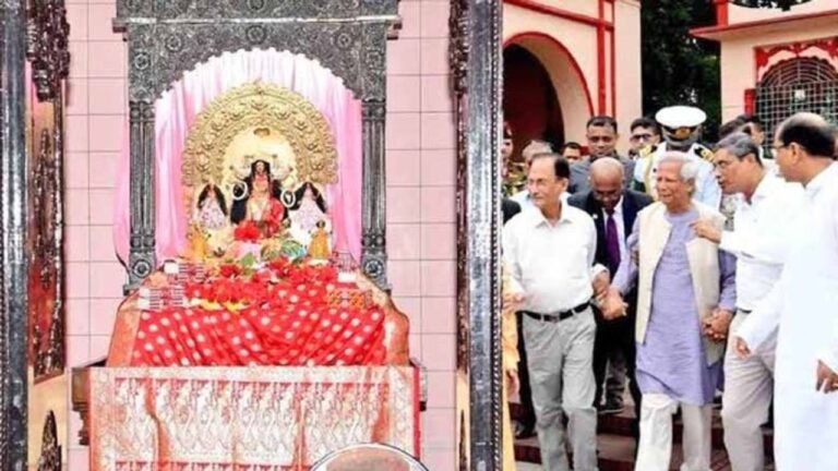 Bangladesh’s Chief Adviser Yunus visits Dhakeshwari temple following vandalism during Durga Puja celebrations