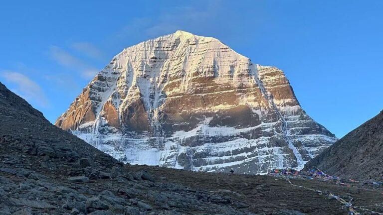 Pilgrims get first-ever view of Kailash peak from inside Indian territory