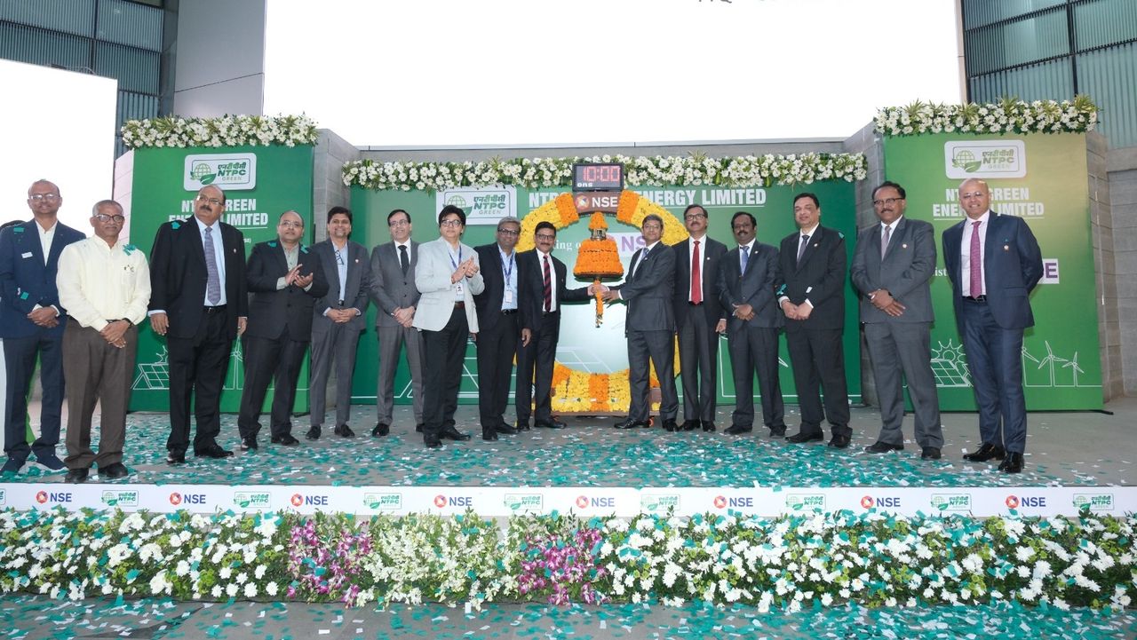 NTPC Green Energy shares debut with over 3% premium