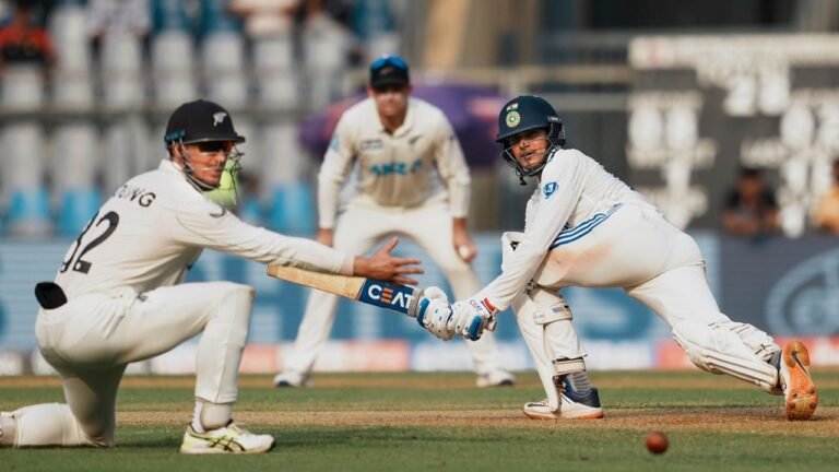 Third test: India hand New Zealand control as batters let down on Day 1