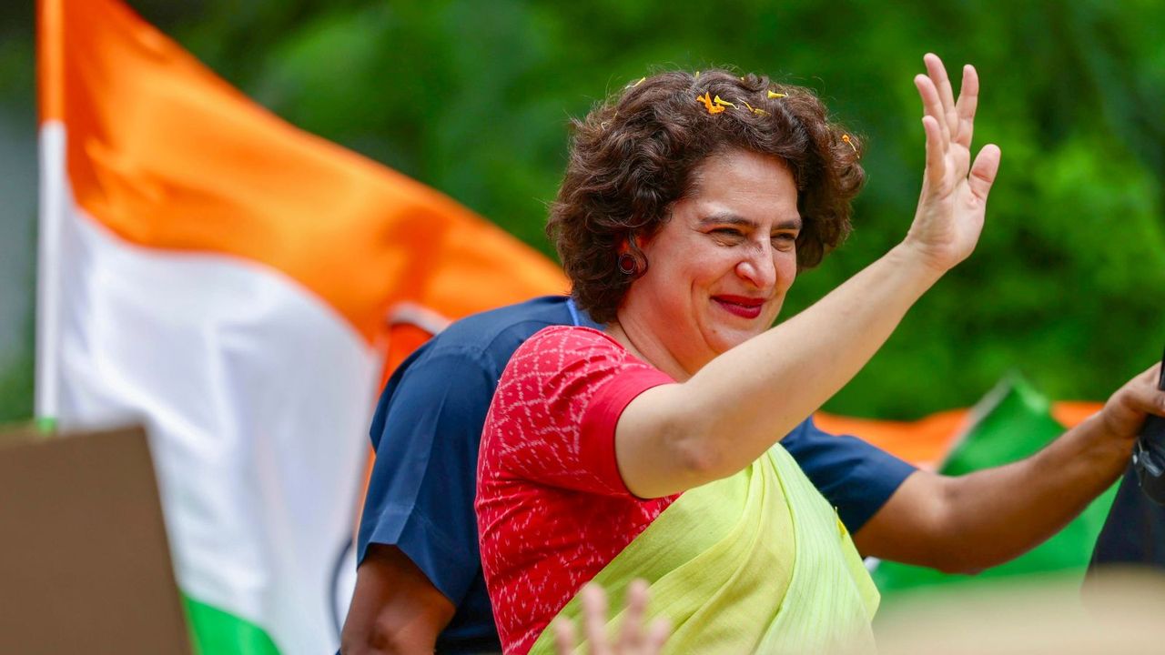Bypolls: Priyanka Gandhi takes lead over rival in Wayanad; BJP ahead of SP in Uttar Pradesh