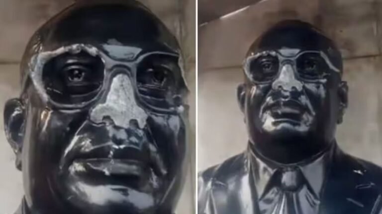 B R Ambedkar’s statue vandalised in Ahmedabad; unidentified persons booked