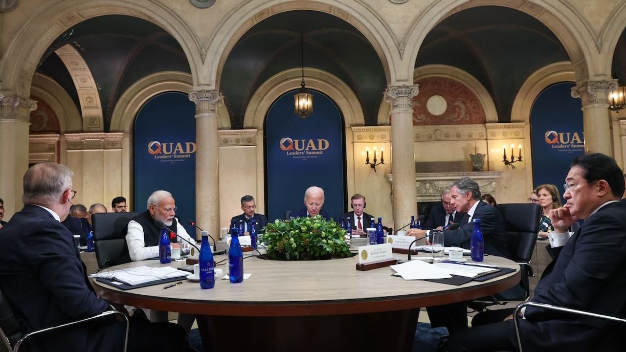 Quad vows to work vigorously towards free and stable Indo-Pacific