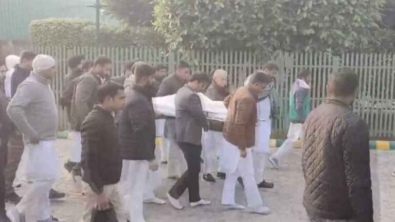 O P Chautala’s body kept at family’s Teja Khera farmhouse, last rites in afternoon