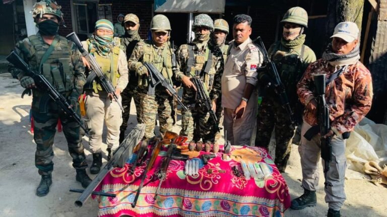 Security forces seize arms, ammunition in Manipur’s Kangpokpi