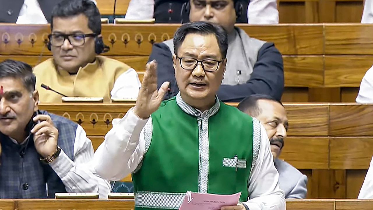Congress did not give Ambedkar his due: Kiren Rijiju during constitution debate in LS