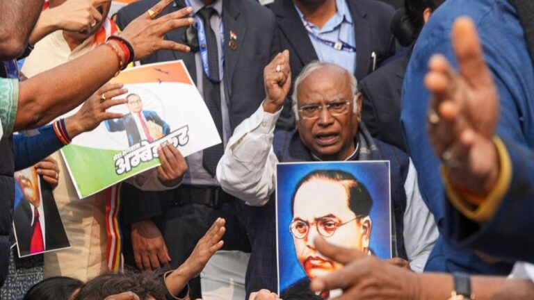 Kharge alleges BJP MPs ‘pushed’ him in Parliament premises