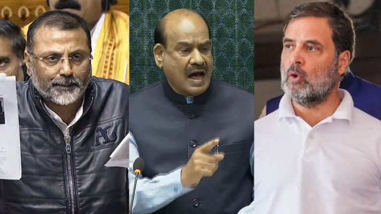 Nishikant Dubey seeks action against Rahul for sharing Shah’s ‘criminally edited’ speech