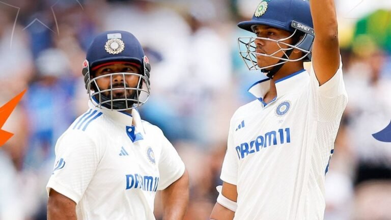 Pant, Jaiswal bat out afternoon session to take India to 112/3 at tea