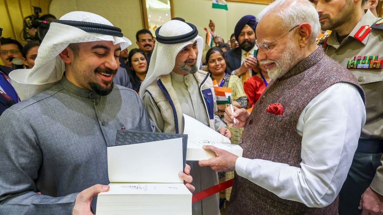 PM Modi in Kuwait meets translator, publisher of Mahabharata, Ramayana in Arabic