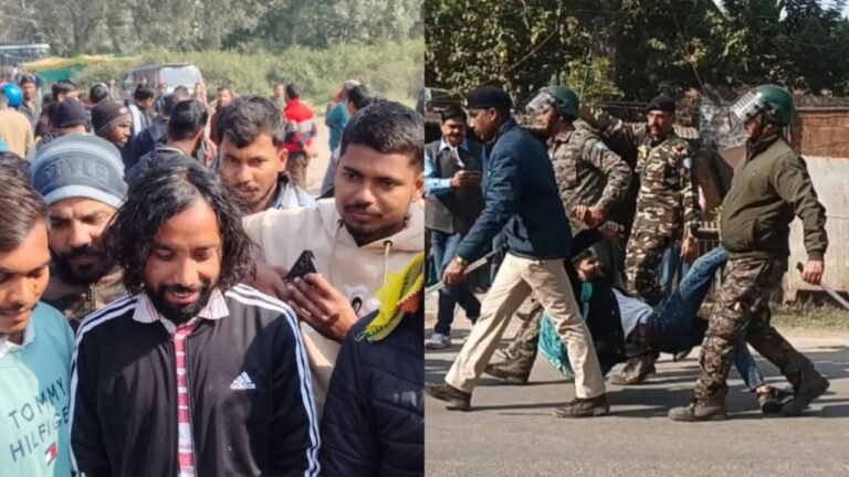 Police resort to lathi-charge to disperse protesting candidates in Ranchi, student leader detained