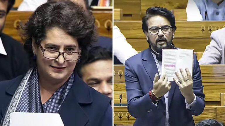JPC on One Nation One Election: Priyanka Gandhi, Anurag Thakur among 21 LS MPs