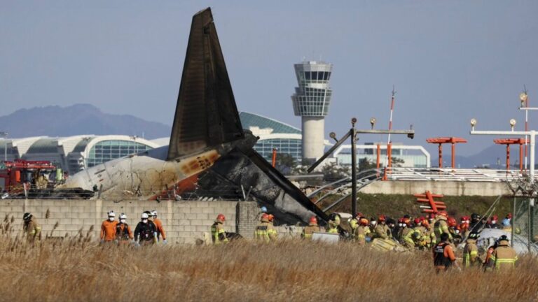 South Korean plane crash-lands into flames, killing at least 62