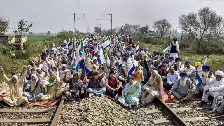 3-hour ‘rail roko’ protest by farmers begins in Punjab