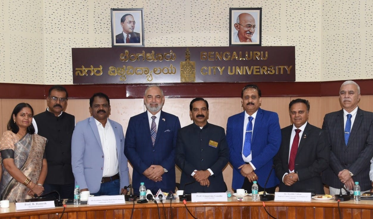 Paraguay-Cambodia Delegation Visits Bangalore City University – Proposal for Academic Partnership