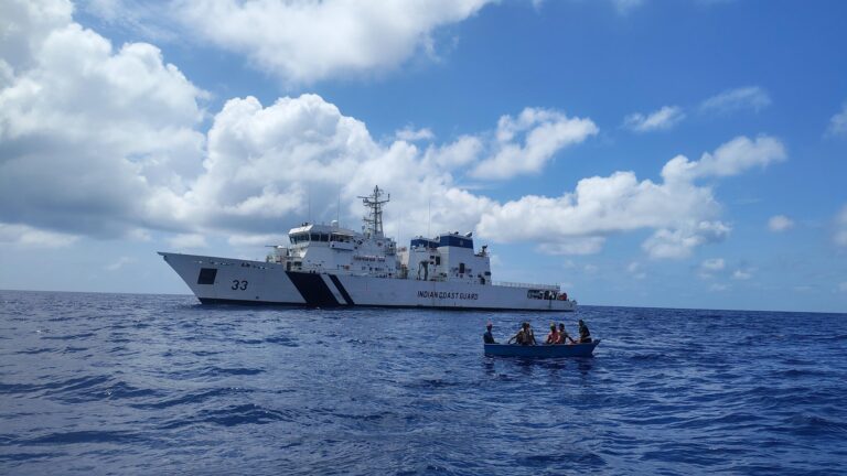 Indian Coast Guard Rescues Six Crew Members from Sinking Cargo Vessel