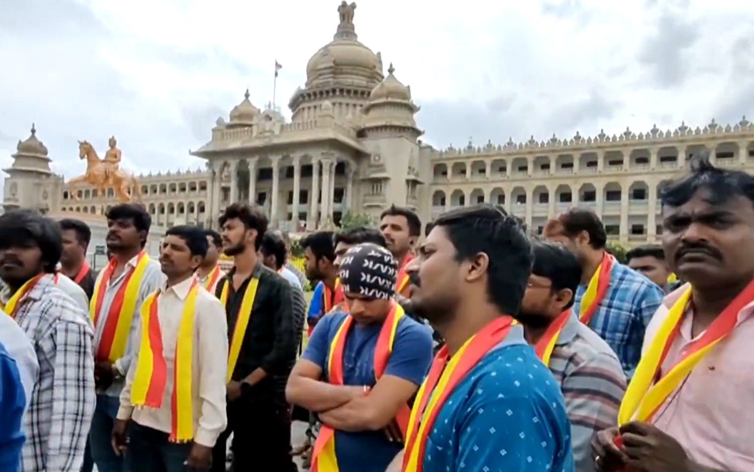 Bengaluru Bike Taxi Ban Sparks Protest at Vidhana Soudha; Riders Detained by Police
