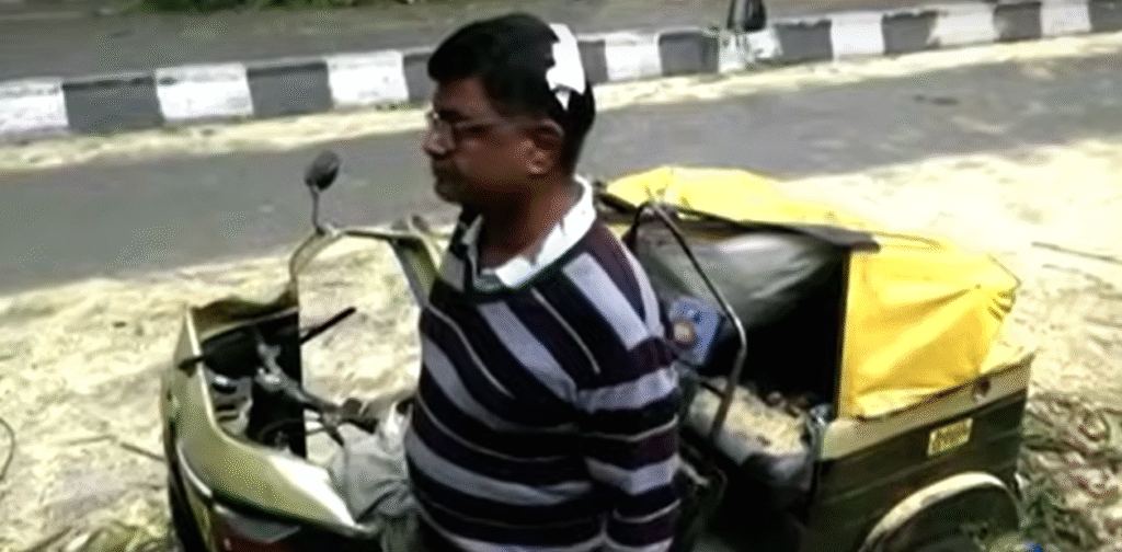 Major Tragedy Averted in Bengaluru as Giant Tree Falls on Parked Auto, Narrow Escape for Driver