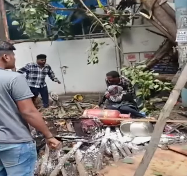 BMTC Electric Bus Rams Canteen in Peenya, One Dead, Conductor Was Driving